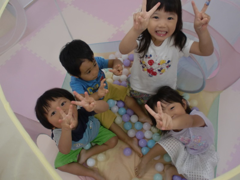 ボールプールが大好きなうさぎ・ぱんだ組💗