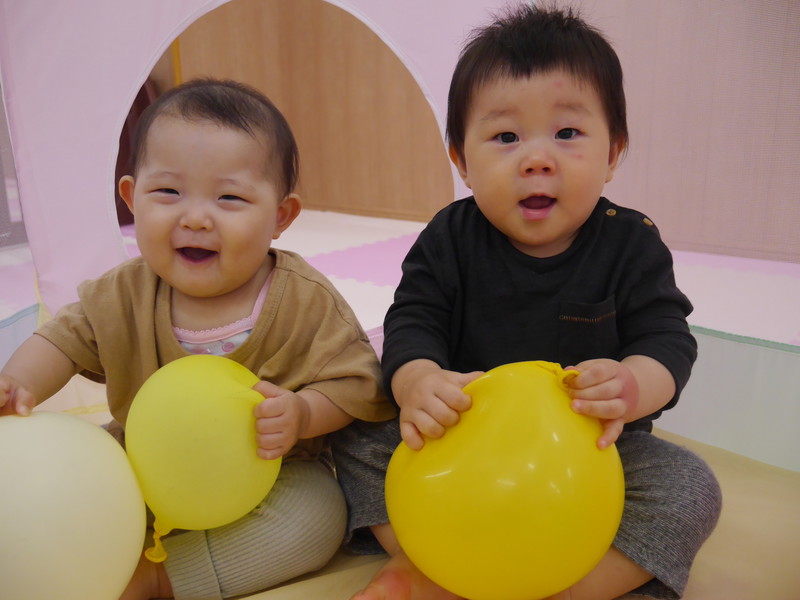 風船プールたのしい♡