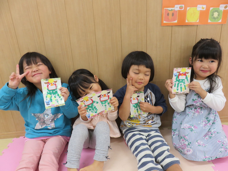 年賀状をつくったよ♡