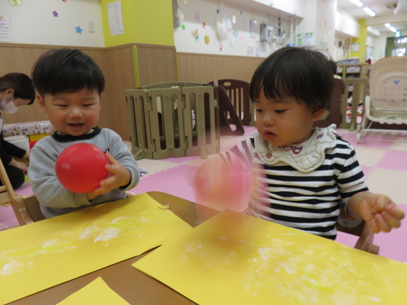 風船スタンプ♬