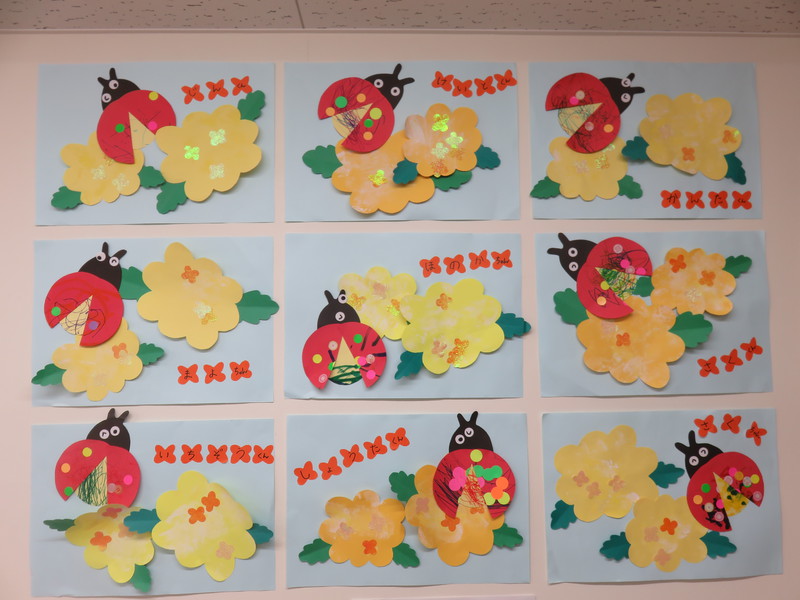 ひよこ組３月壁面