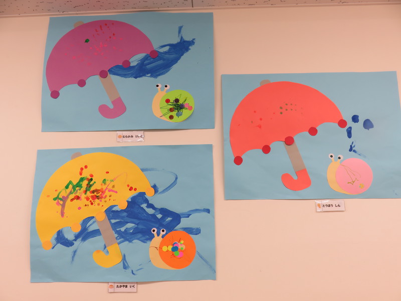 りす組6月壁面制作