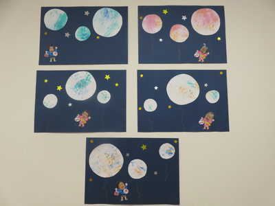  ひよこ組8月壁面制作