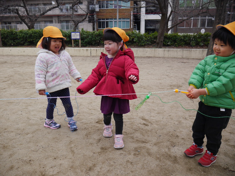 縄越えに挑戦！