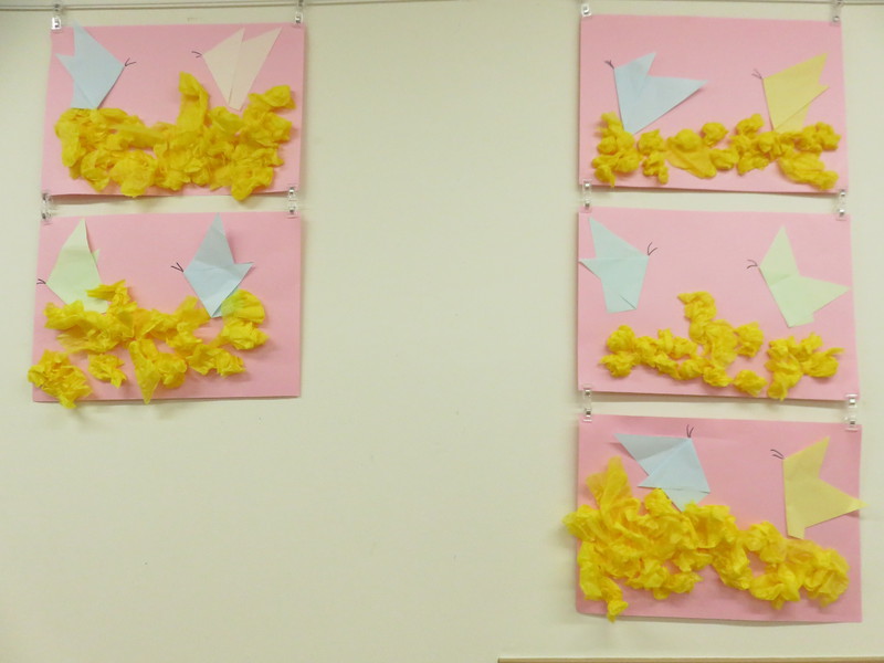 うさぎ組４月壁面制作