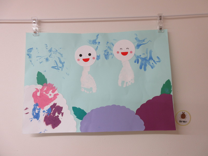 ０歳児６月壁面制作