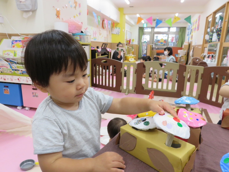 きのこさん　あった〜♪