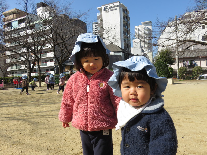 お外で歩けるようになったよ♪