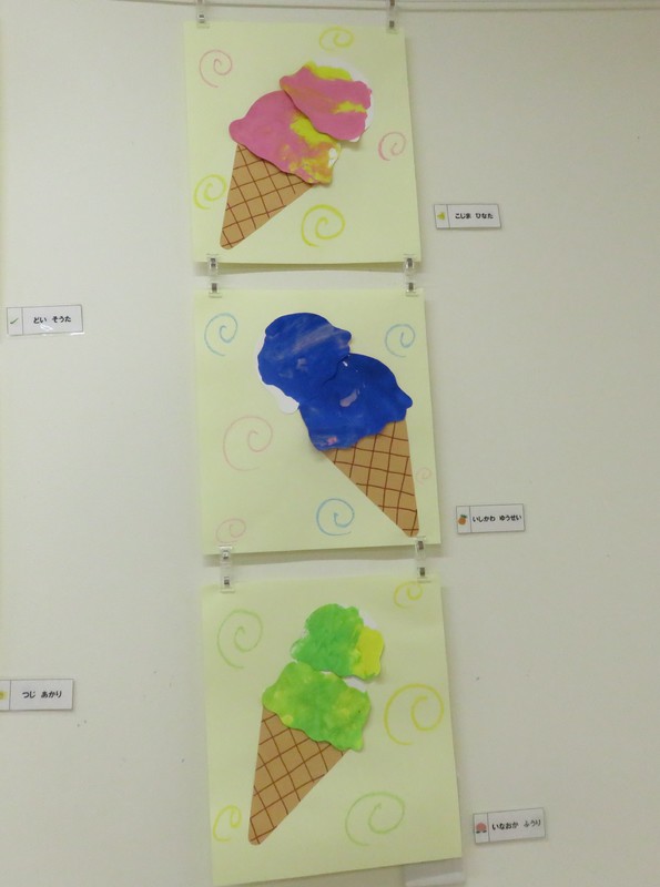 ひよこ組7月壁面制作