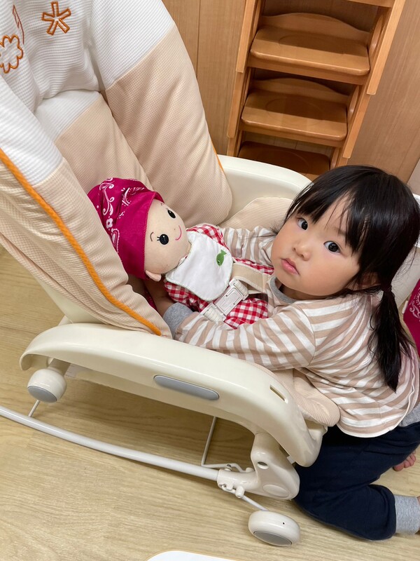 お人形さんと一緒🤗