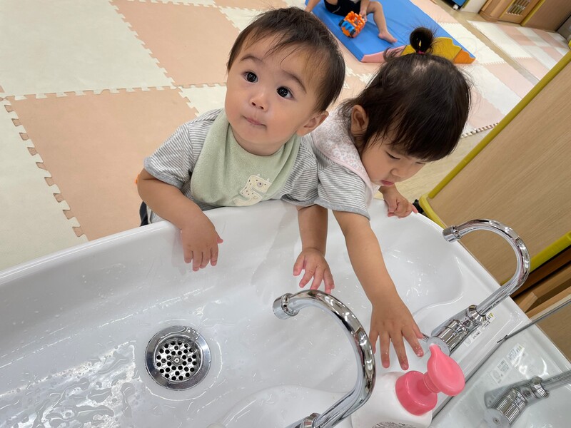 手洗いしようね♪