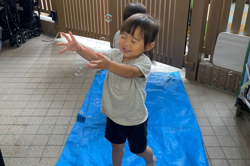 シャボン玉楽しい！🫧