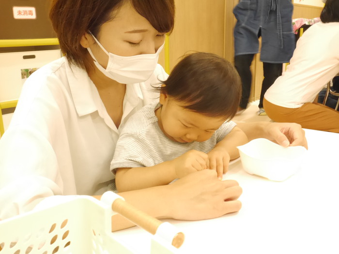 お母さんと一緒に♪