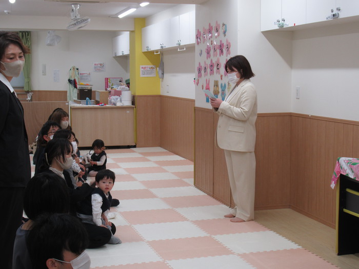 園長先生のお話しっかり聞いてるね🔅