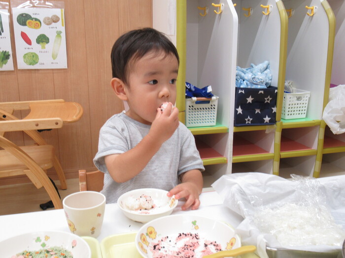 おにぎり美味しいね♪