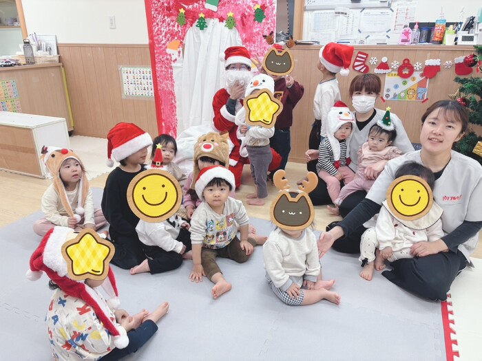 サンタさんとはいチーズ♪